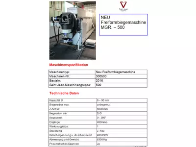 NEU Freiformbiegemaschine