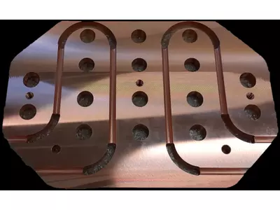 Kupferplatte Lötnut