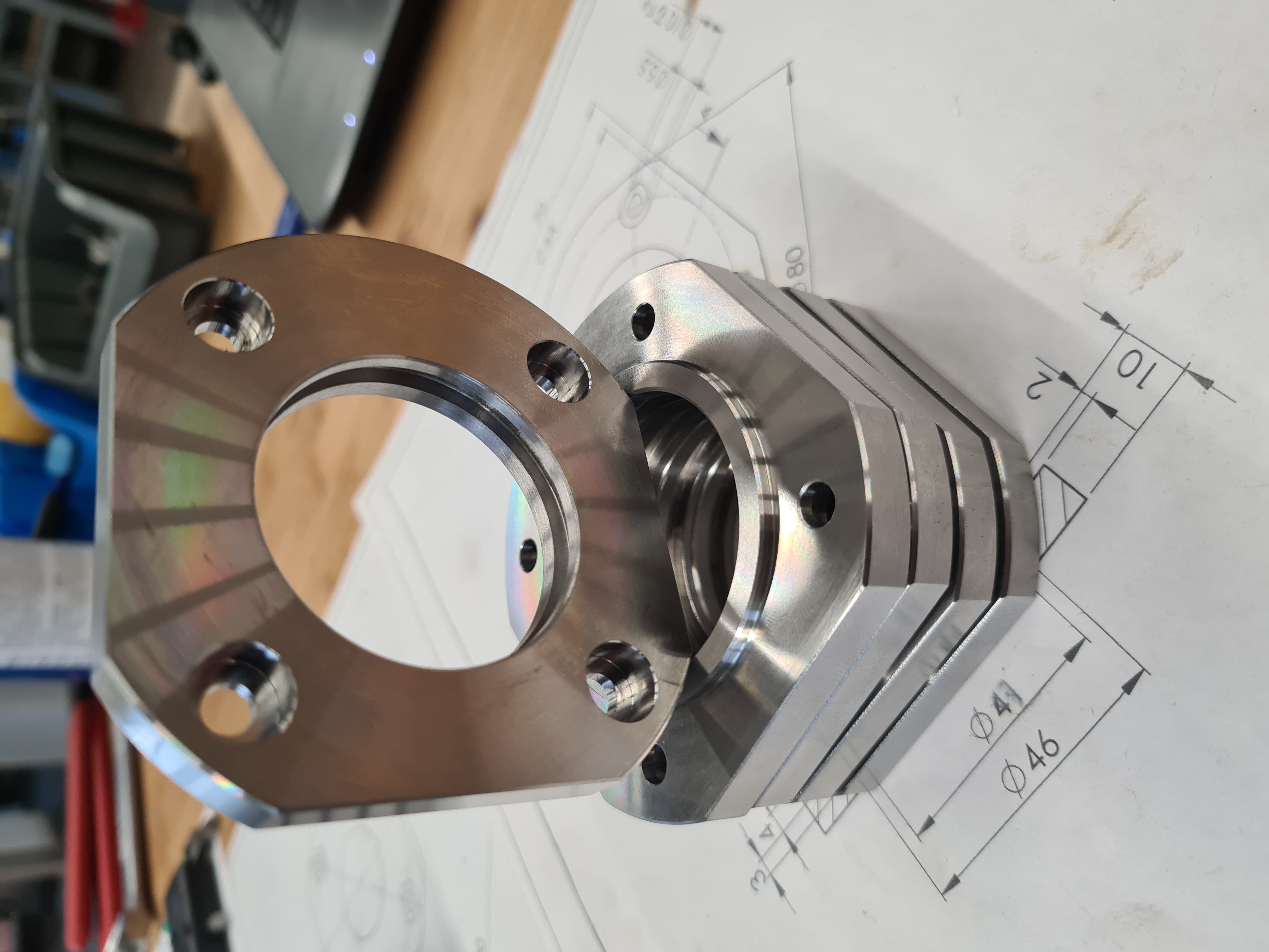 Hydraulik Flansch