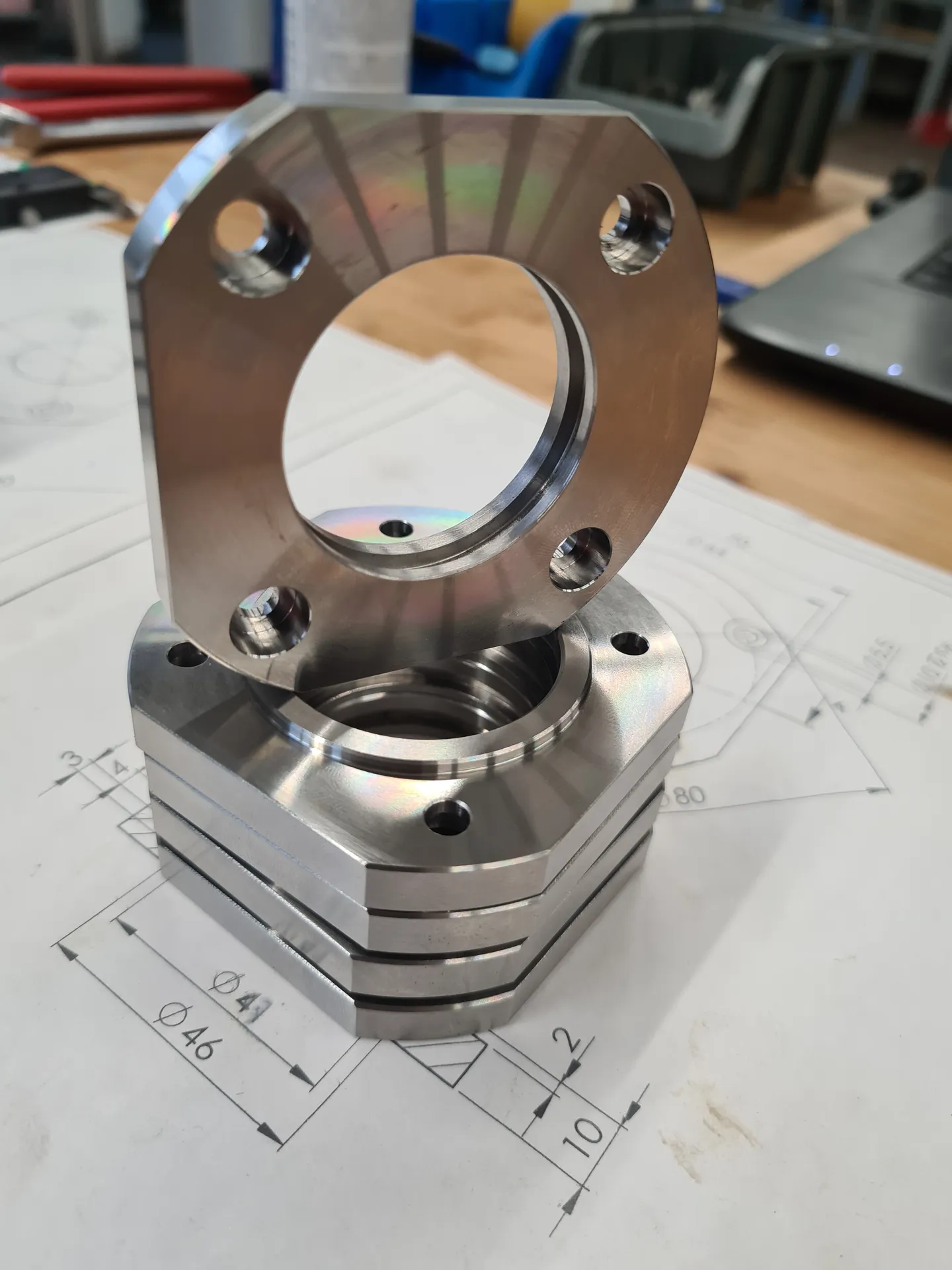 Hydraulik Flansch