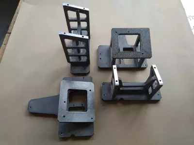 High precision machine stands.