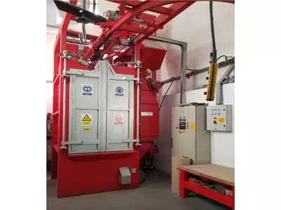 Sandstrahen der Gussteile