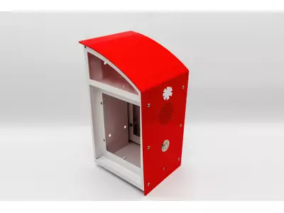 Blechgehäuse, gelasert, gekantet, geschweißt, pulverbeschichtet