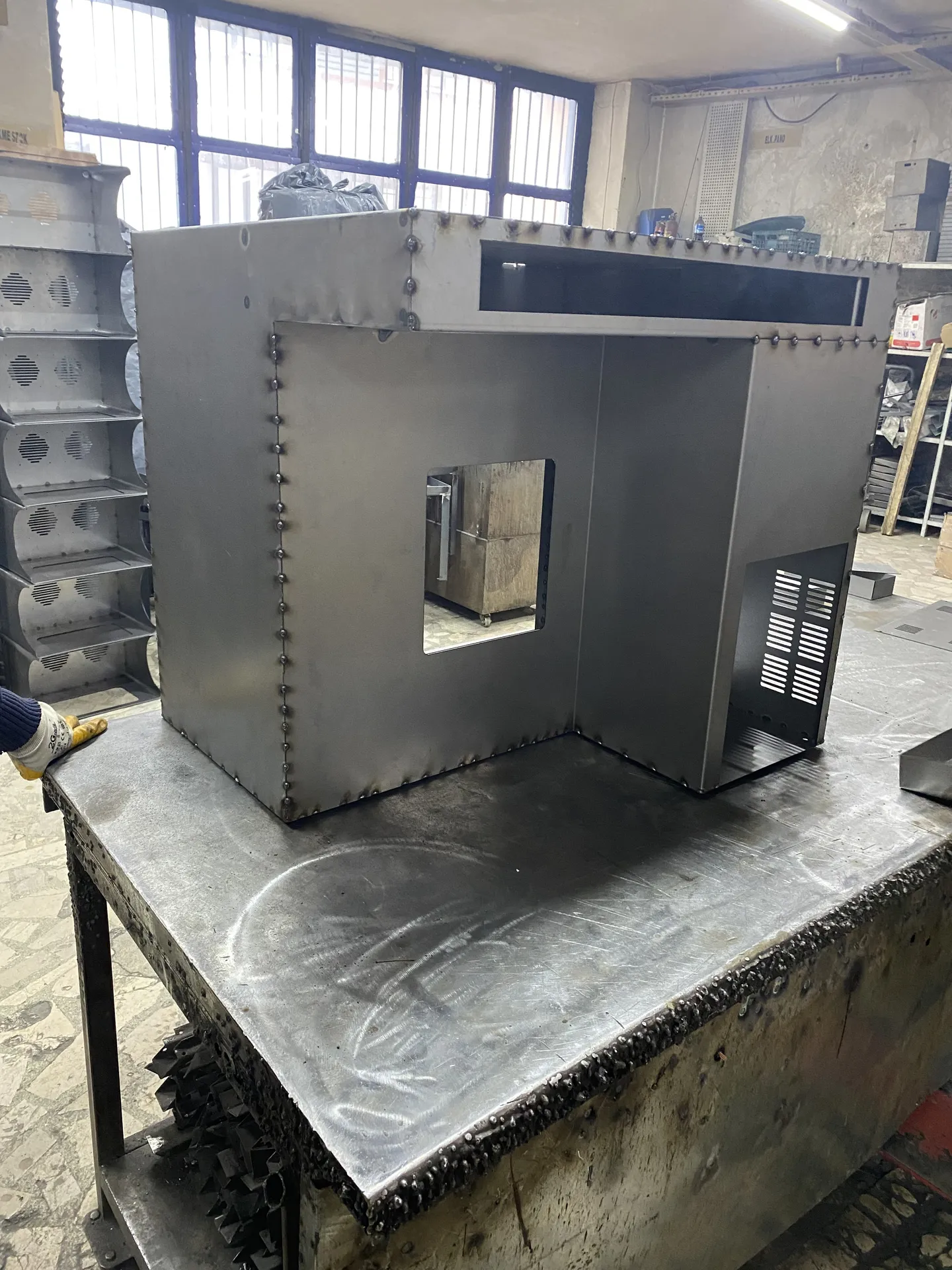 metal table