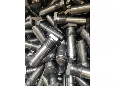 Steel parts with blued surface treatment