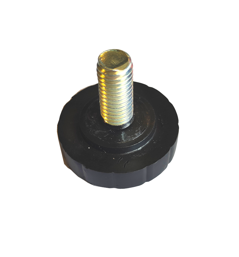 Plastic foot with screw