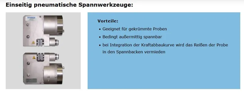 Einseitig pneumatische Spannwerkzeuge