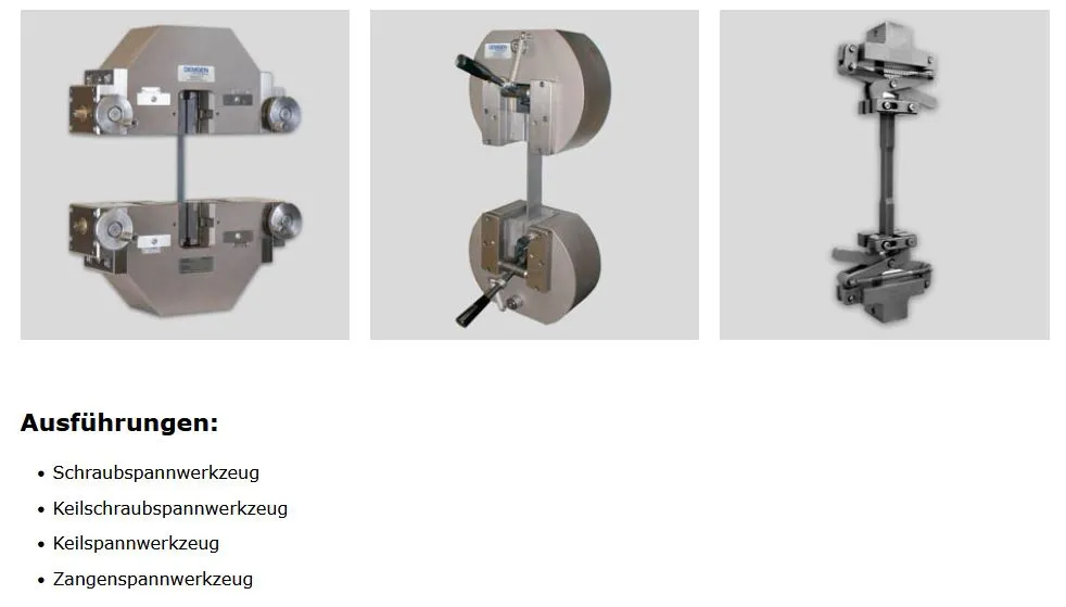 Mechanische Spannwerkzeuge