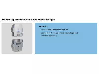 Beidseitig pneumatische Spannwerkzeuge