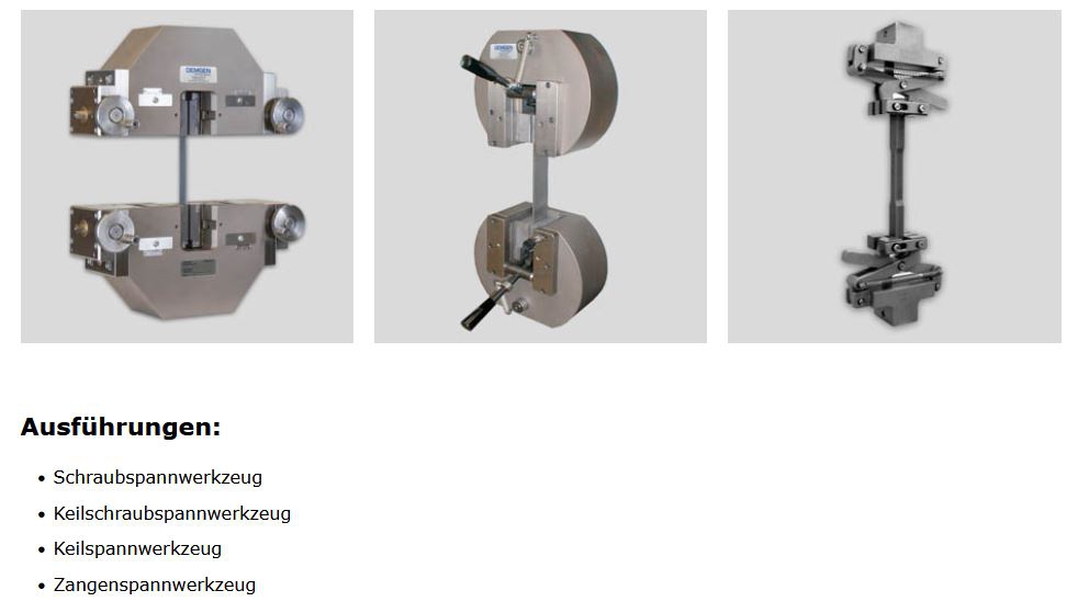 Mechanische Spannwerkzeuge