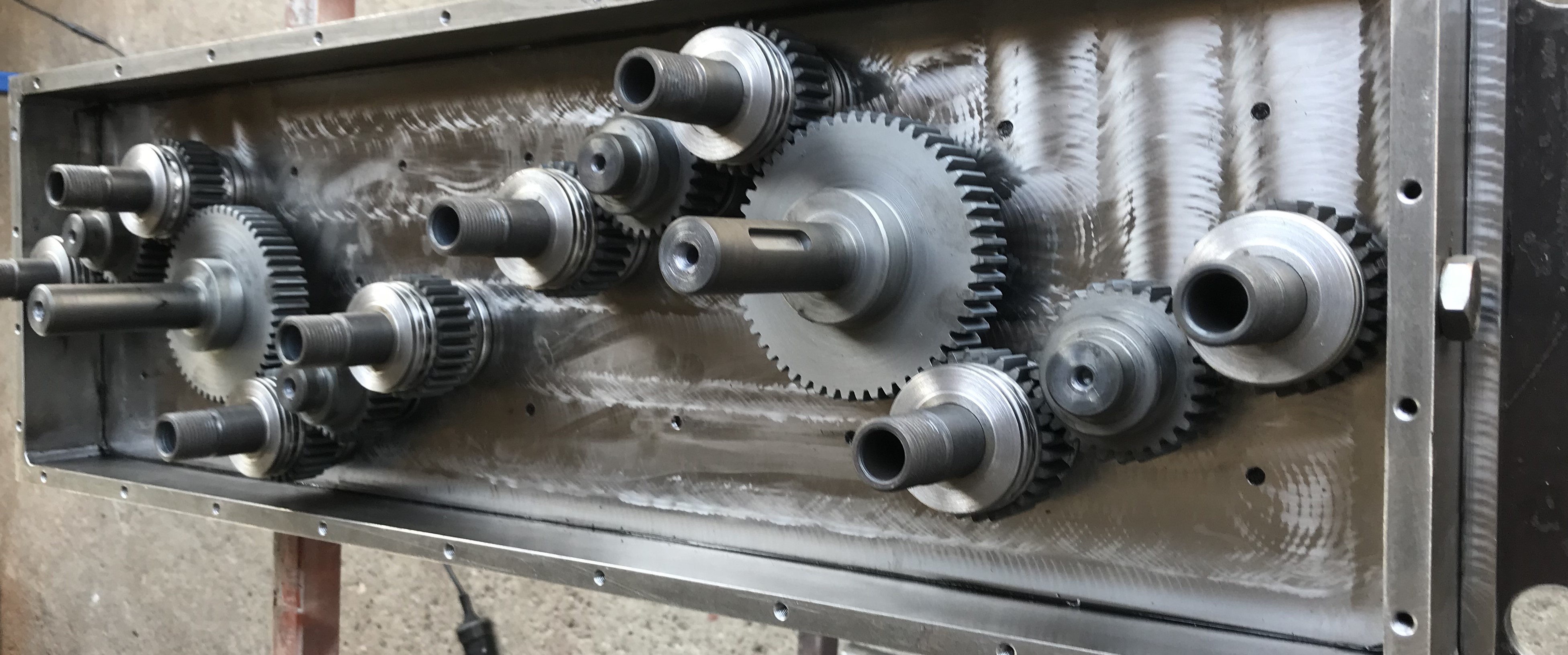 Getriebe der Mehrspindelbohrmaschine