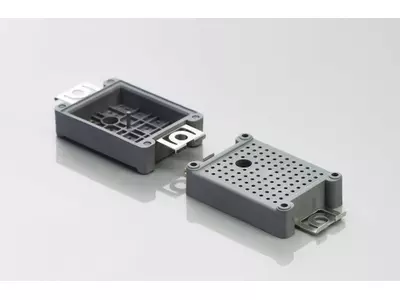 Edelstahl-Kunststoff Hybridbauteil