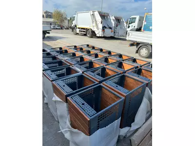 Kommunaler Müllbehälter