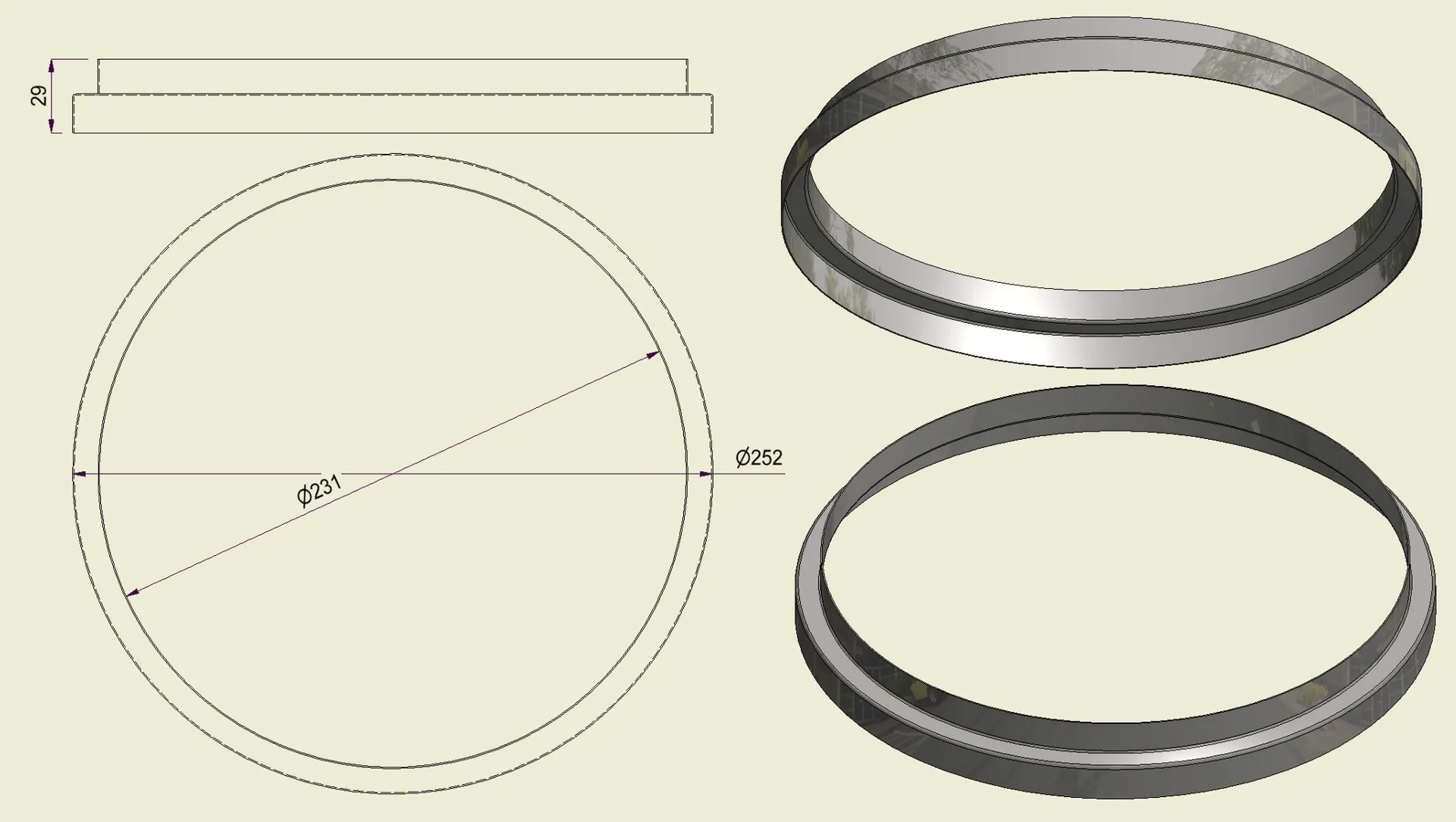 ACHI304230250 - Anello Inox 304 d.230-250
