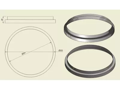 ACHI304200220 - Anello Inox 304 d.200-220
