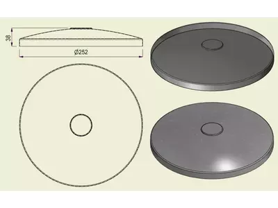 PIAI304STA250 - Piatto Standard Inox 304 d.250