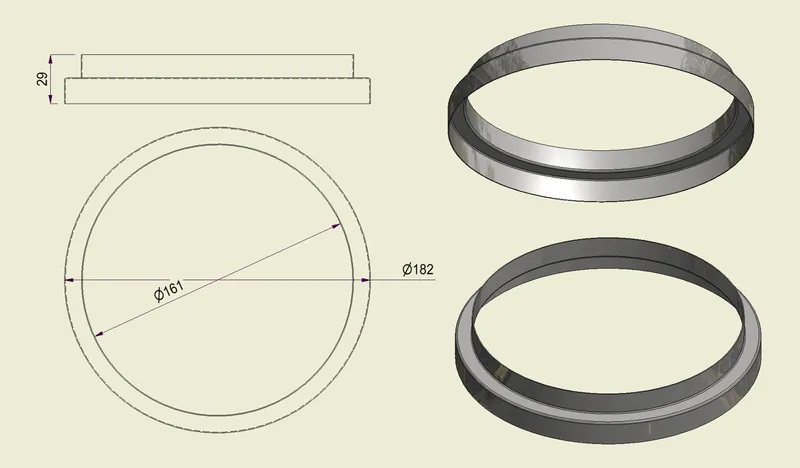 ACHI304160180 - Anello Inox 304 d.160-180