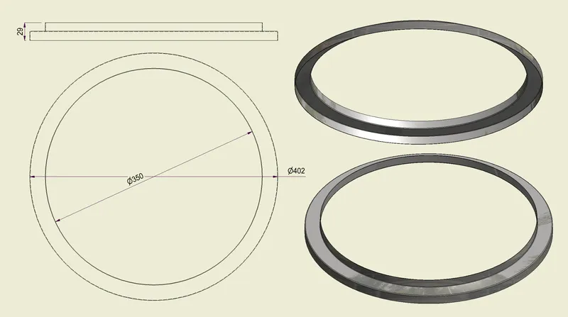 ACHI304350400 - Anello Inox 304 d.350-400