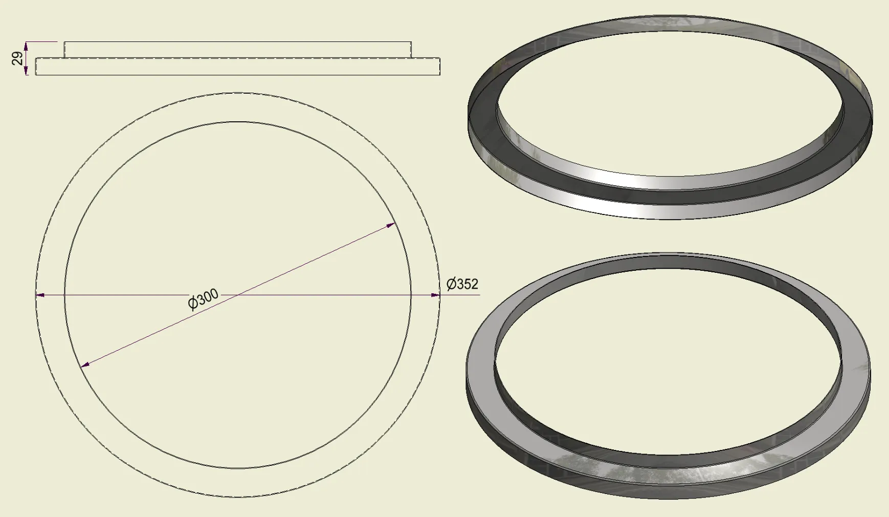 ACHI304300350 - Anello Inox 304 d.300-350