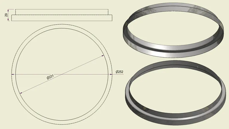 ACHI304230250 - Anello Inox 304 d.230-250