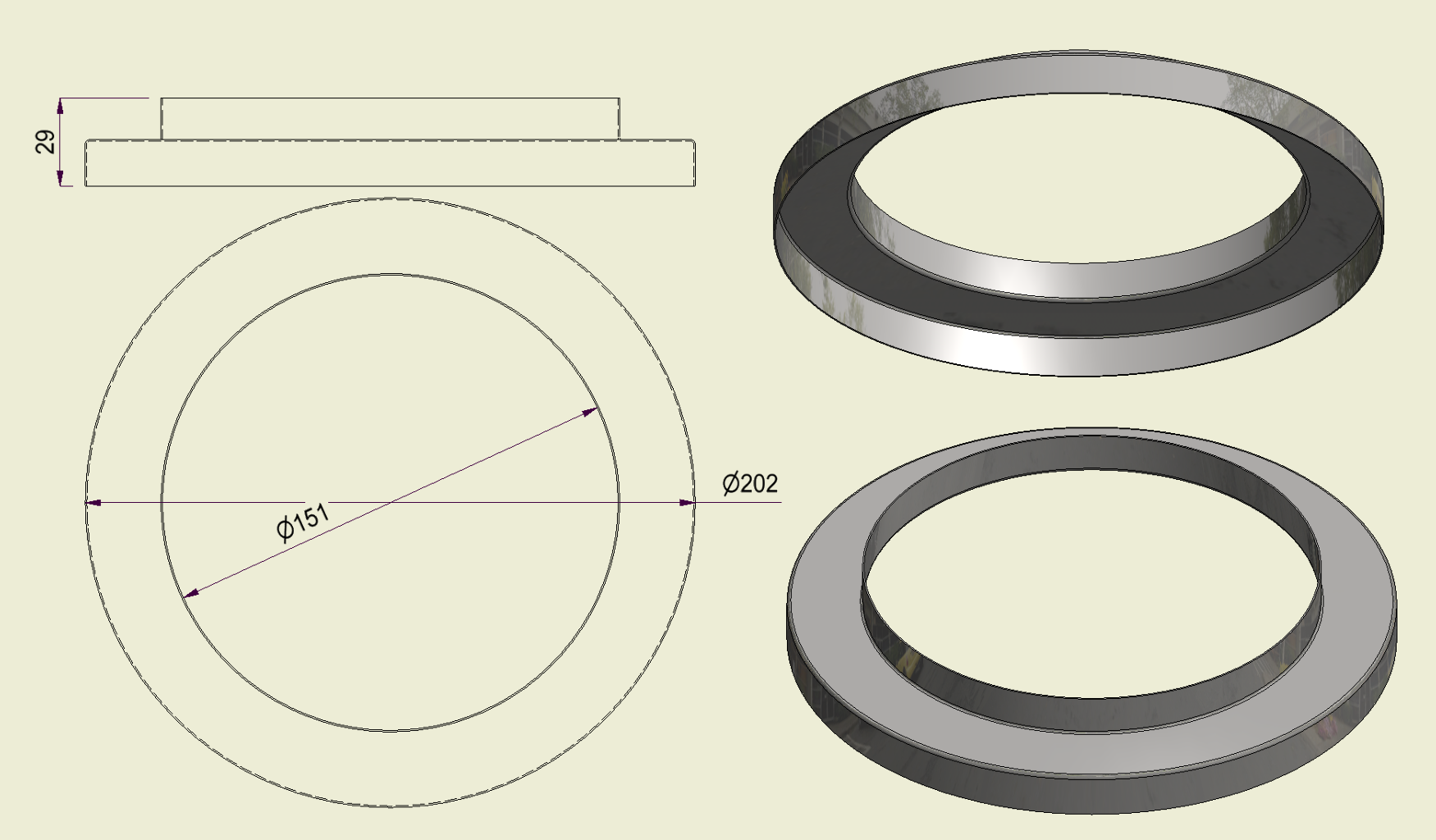 ACHI304150200 - Anello Inox 304 d.150-200