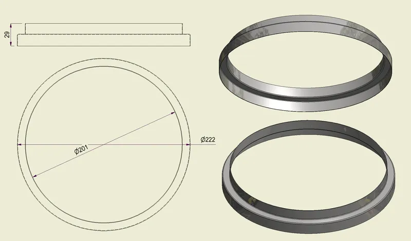 ACHI304200220 - Anello Inox 304 d.200-220