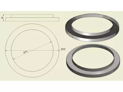 ACHI304180230 - Anello Inox 304 d.180-230