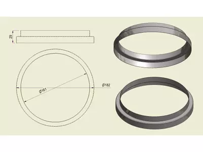 ACHI304160180 - Anello Inox 304 d.160-180