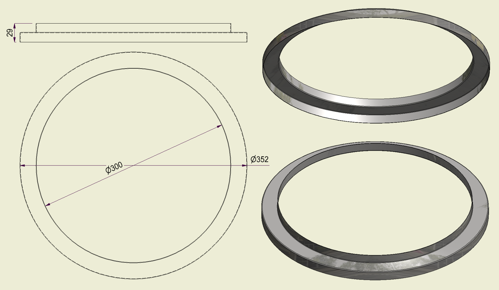 ACHI304300350 - Anello Inox 304 d.300-350