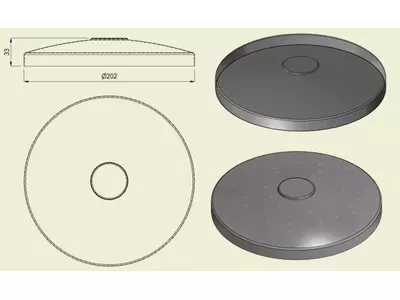 PIAI304STA200 - Piatto Standard Inox 304 d.200