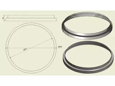 ACHI304230250 - Anello Inox 304 d.230-250