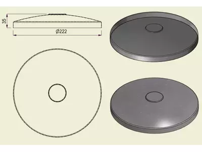 PIAI304STA220 - Piatto Standard Inox 304 d.220
