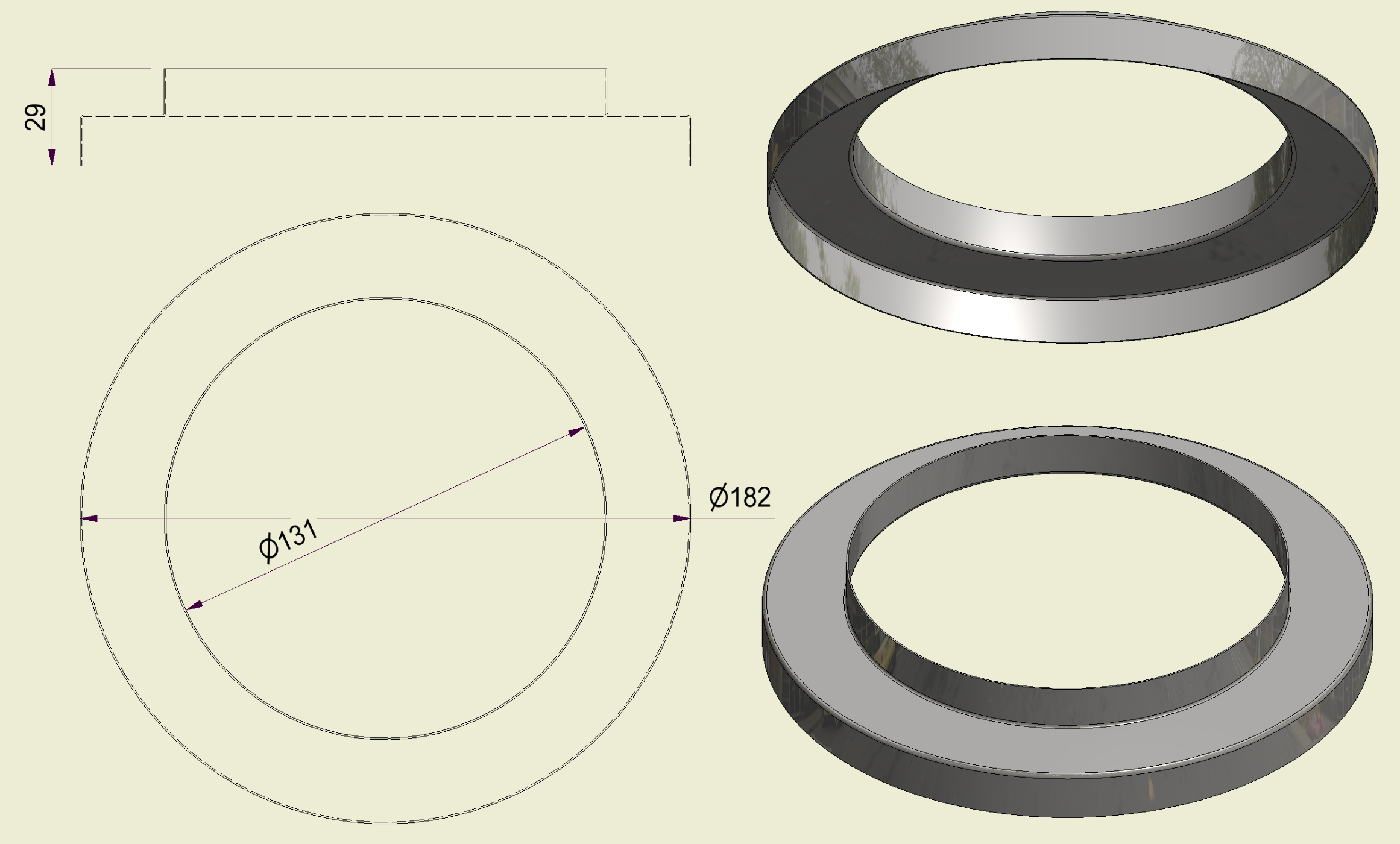 ACHI304130180 - Anello Inox 304 d.130-180
