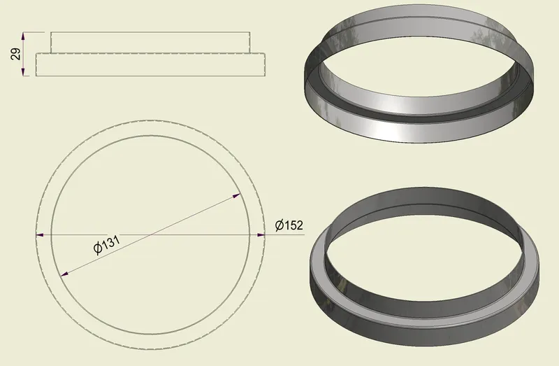 ACHI304130150 - Anello Inox 304 d.130-150