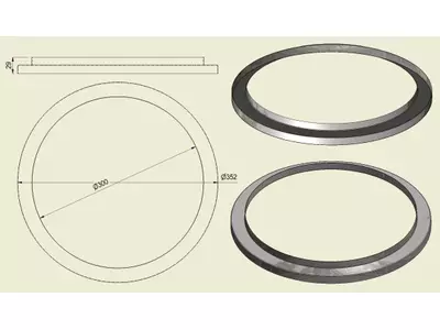 ACHI304300350 - Anello Inox 304 d.300-350