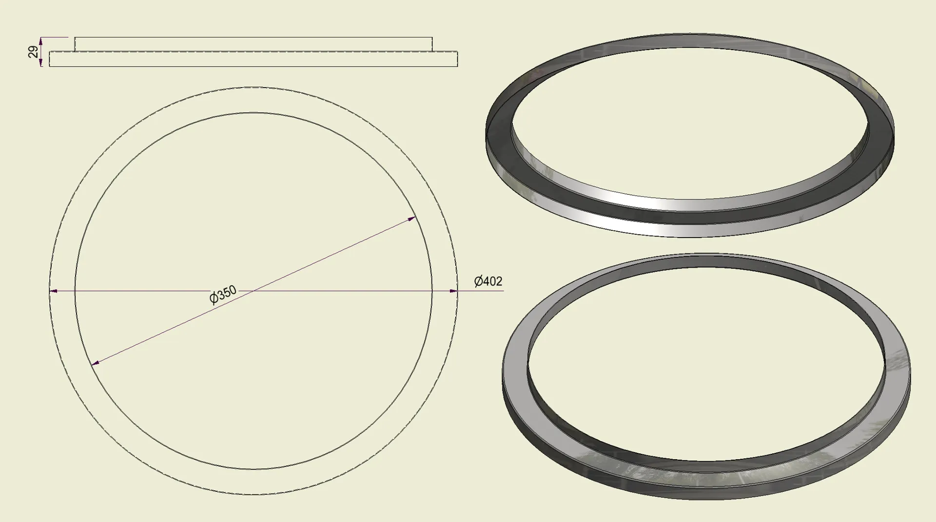 ACHI304350400 - Anello Inox 304 d.350-400