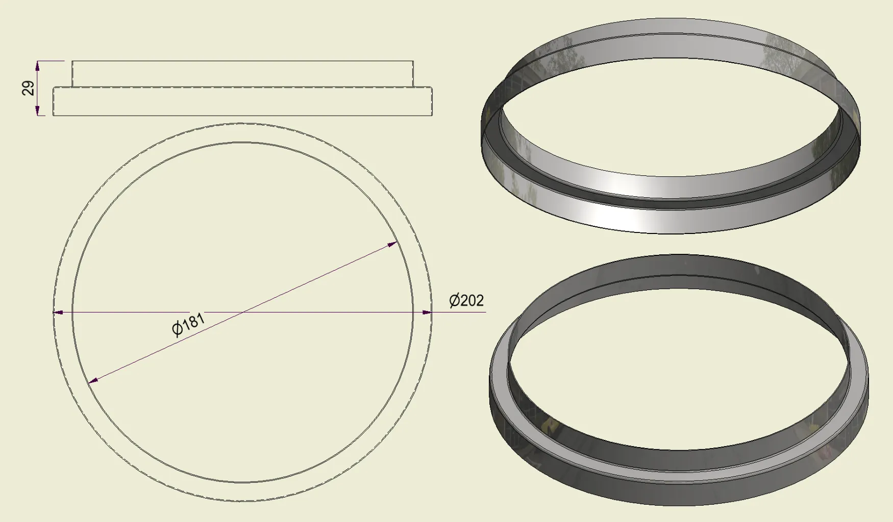 ACHI304180200 - Anello Inox 304 d.180-200
