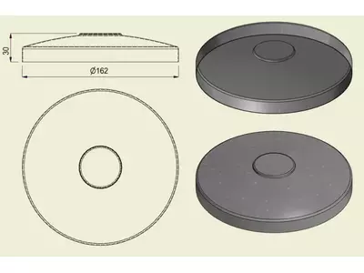 PIAI304STA160 - Piatto Standard Inox 304 d.160