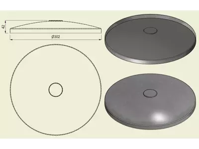 PIAI304STA300 - Piatto Standard Inox 304 d.300