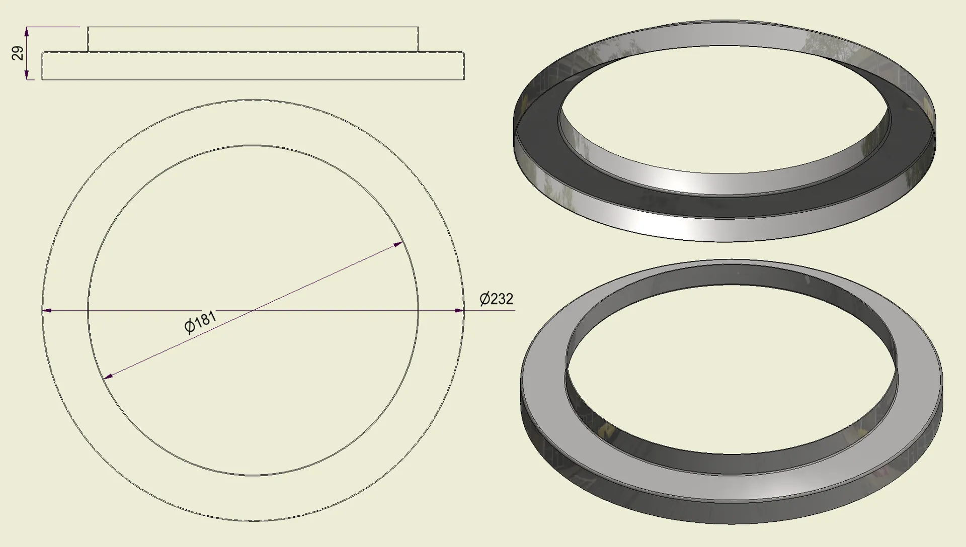 ACHI304180230 - Anello Inox 304 d.180-230