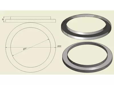 ACHI304200250 - Anello Inox 304 d.200-250
