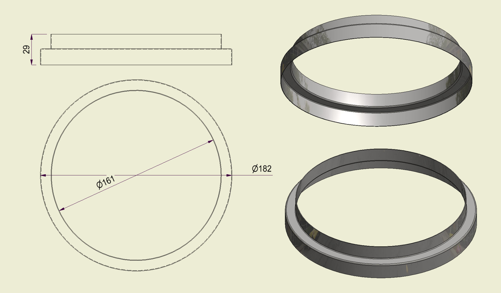 ACHI304160180 - Anello Inox 304 d.160-180