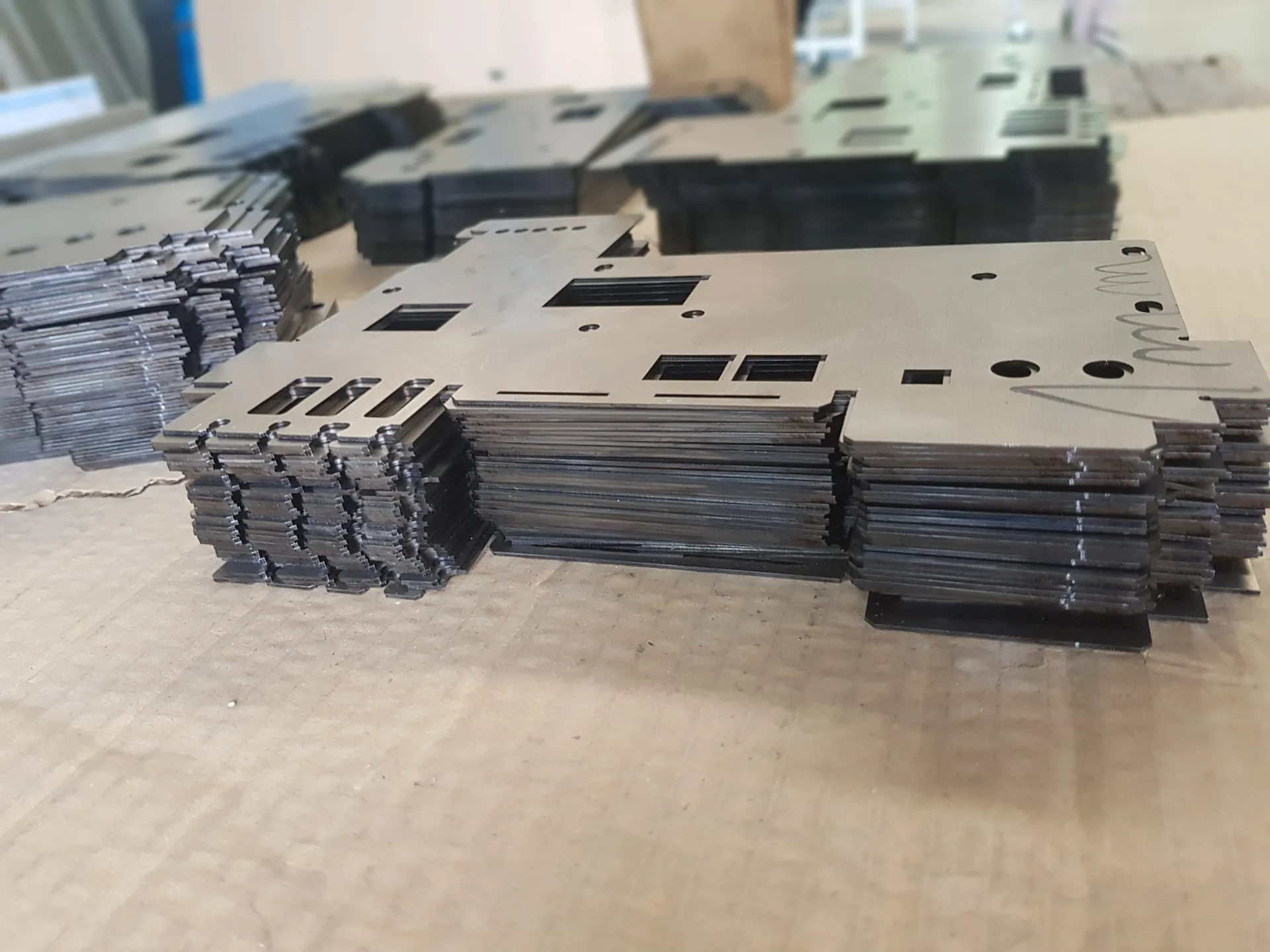 Laser cuted