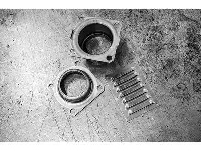 Kiemenblech, Flanschtopf & Aussenring