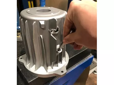 Carcassa di un motore elettrico per muletti