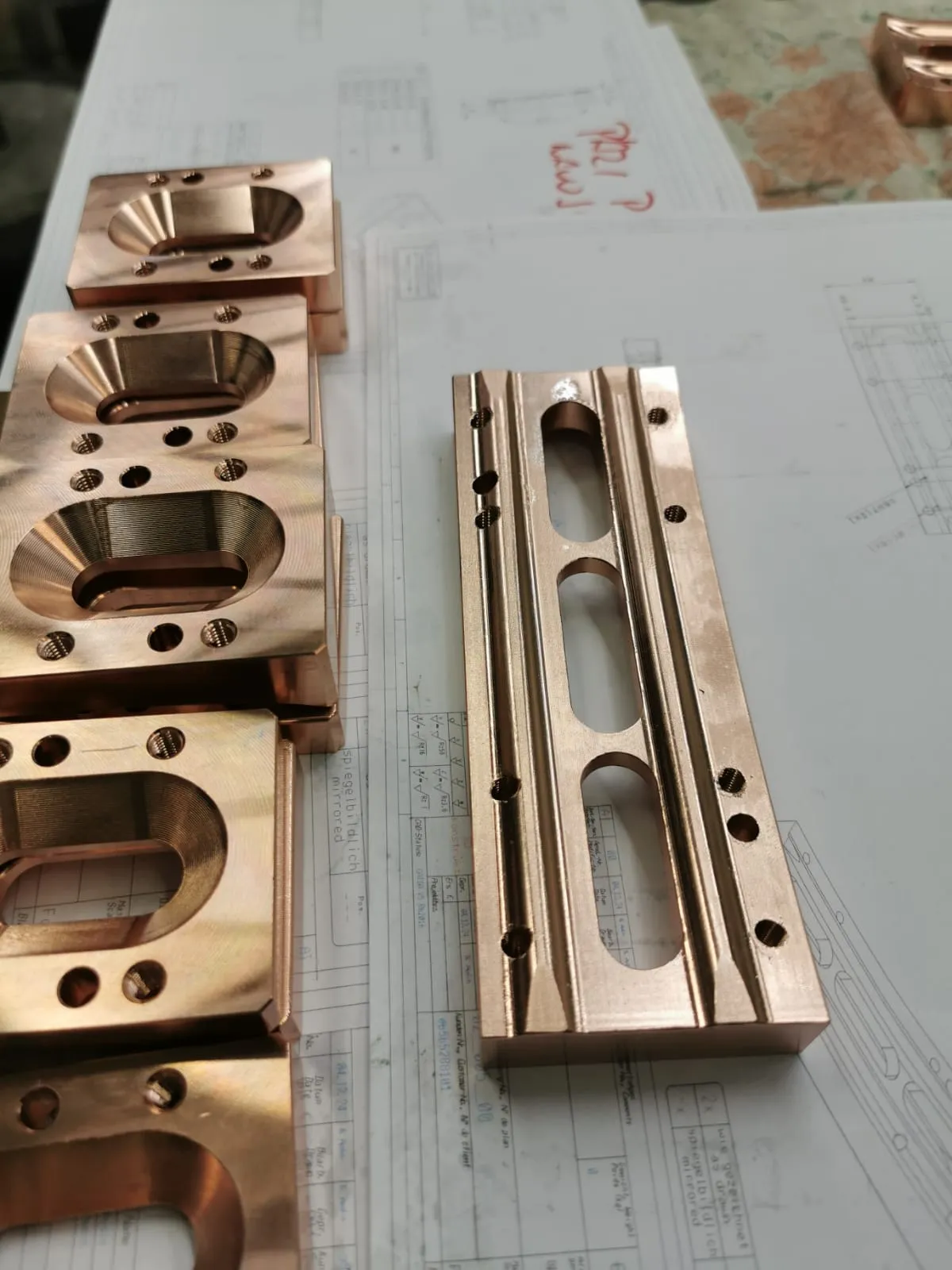Milled parts