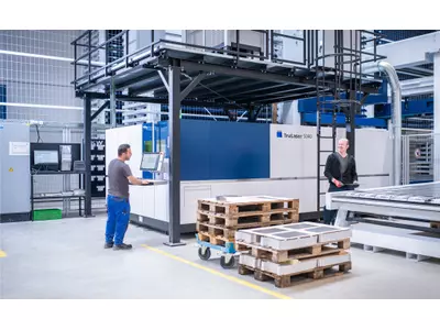 TruLaser 5040 mit 10 kW - Fiberlaser