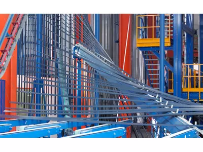 Pulverbeschichtung Vertikalanlage