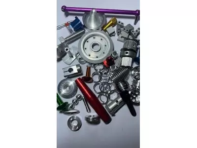 componenti torniti , fresati ed anodizzati