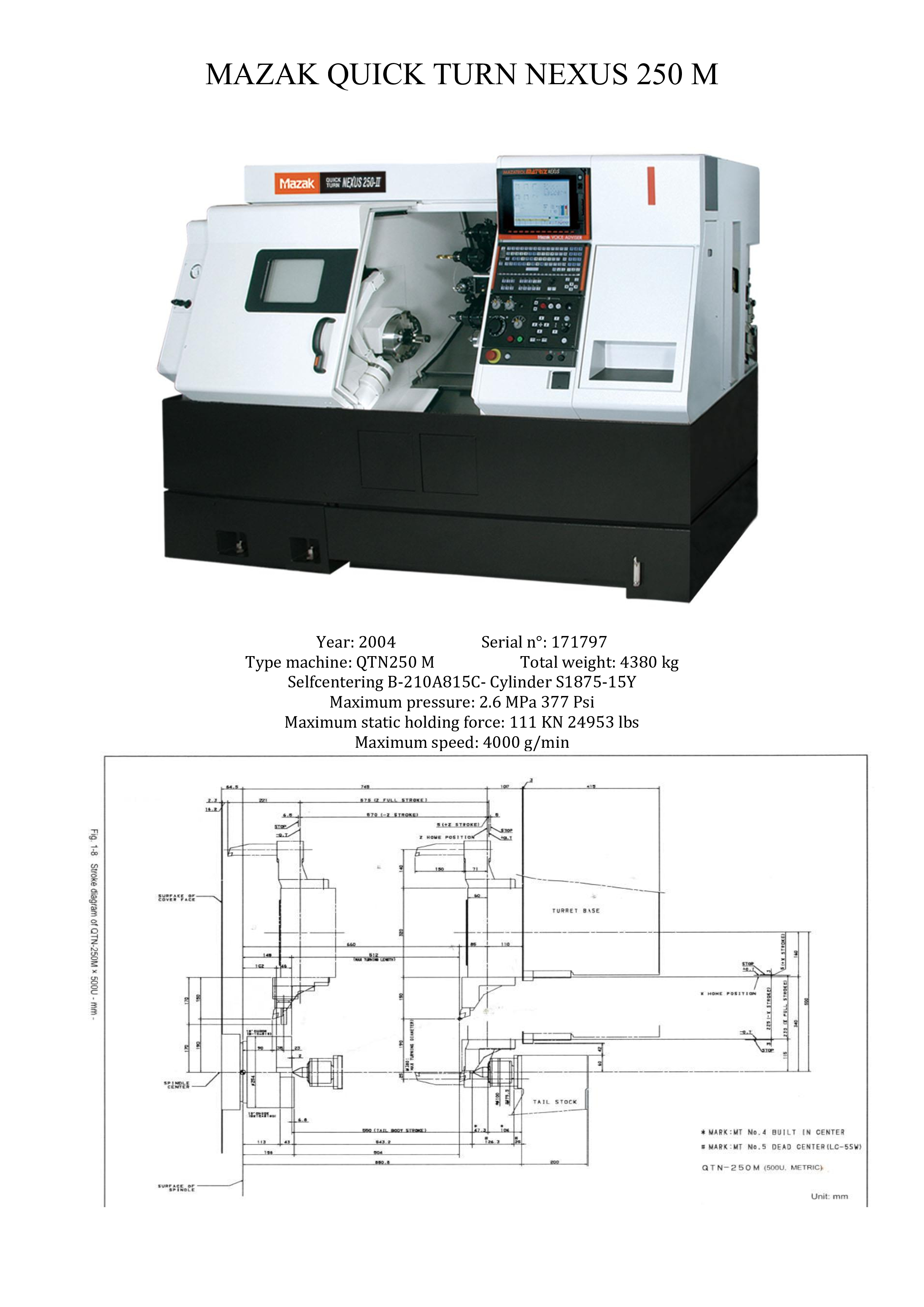MAZAK QTN250M